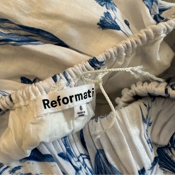 Reformation Frieda Linen Midi Dress NWOT - Picture 4 of 4